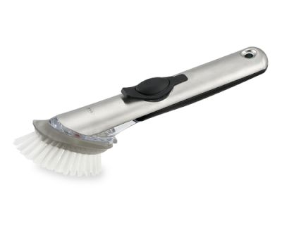 OXO Stainless-Steel Soap-Dispensing Dish Brush