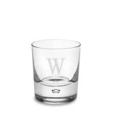 Monogrammed Bubble Base Double Old-Fashioned Glasses, Single-Initial, Set of 4