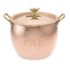 Monogrammed Ruffoni Hammered Copper Stockpot with Acorn Knob, 7 1/2-Qt.
