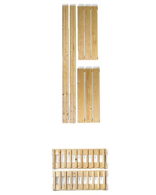 Steel-Reinforced Swedish Shelving, Extra Wine Shelves, Set of 2