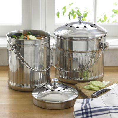 William Sonoma Kitchen on Stainless Steel Compost Crock Williams Sonoma