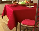 Grape Scallop Boutis Tablecloth, Red, 70" x 90"