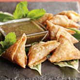 Samosas with Chutney