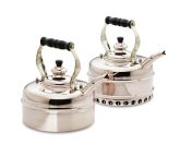 Windsor Whistling Teakettle, Chrome Flat-Based