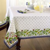 Provence Tablecloth, White, 70" x 90"