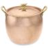 Ruffoni Hammered Copper Stockpot with Acorn Knob, 13 1/4-Qt.
