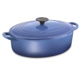 Le Creuset 3.5-Qt. Wide Oval Dutch Oven, Azure Blue