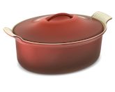 Le Creuset 4-Qt. Heritage Oval Cocotte, Red