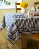 Marseille Tablecloth, Navy, 70" x 70"