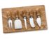 Monogrammed Antonini Olive Wood Cheese Knife-Board Set