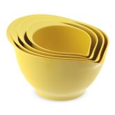 Melamine Bowls, Set of 4, Citron Yellow