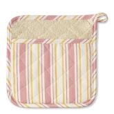 Seasonal Stripe Pot Holder, Pink
