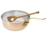 Monogrammed Ruffoni Hand-Hammered Copper Risotto Pan