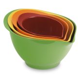Melamine Mixing Bowls, Multicolored, Set of 4