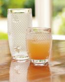 Bee Pressed-Glass Tumblers