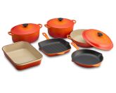 Le Creuset 9-Piece Cookware Set, Flame