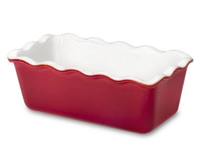 Emile Henry Auberge Ruffled Loaf Pan, Red