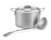 All-Clad d5 Brushed Stainless Steel 4-Qt. Soup Pot with Ladle