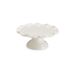 Scalloped Cake Stand, White, Small