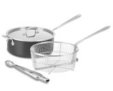 All-Clad d5 LTD2 6-Qt. Deep Sauté Pan with Fry Basket & Tongs
