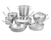 All-Clad d5 Brushed Stainless Steel 15-Piece Set, with Gift
