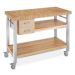 Boos End-Grain Butcher Block Culinary Cart, 50"