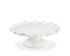 Scalloped Cake Stand, White, Medium