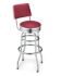 Cushion-Back Diner Stool, 30", Dark Red