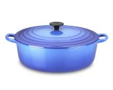 Le Creuset Wide Round Dutch Oven, 6 3/4-Qt., Azure Blue
