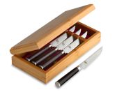 Shun Classic Steak Knives with Bamboo Box