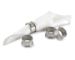 Monogrammed Pewter Napkin Rings, Set of 4