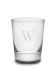 Monogrammed Double Old-Fashioned Glasses, Single-Initial, Set of 4
