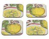 Citrus Botanical Coasters, Set of 4