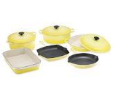 Le Creuset 9-Piece Cookware Set, Citron