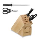Wüsthof  17-Slot Knife Block with Shears and Sharpening Steel