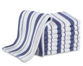 Williams-Sonoma Striped Dishcloths, Blue, Set of 8