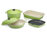Le Creuset 6-Piece Cookware Set, Lemongrass