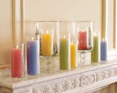 Pastel Pillar Candles