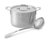 All-Clad d5 Brushed Stainless Steel Nonstick 4-Qt. Soup Pot with Ladle