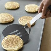 Flexible Slotted Spatula, Black, Extra Large