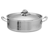 Ruffoni Hammered Stainless-Steel 7-Qt. Braiser