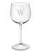 Monogrammed Red Wineglasses, Single-Initial, Set of 4