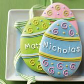 Personalized Easter Egg Cookies