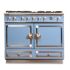 La Cornue CornuFé Stove, Provence Blue with Chrome