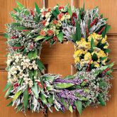 Square Mixed-Herb Wreath
