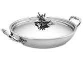 Ruffoni Hammered Stainless Steel 4-Qt. Braiser