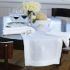 Monogrammed Hemstitched Linen Runner, White