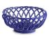 Oval Stoneware Bread Basket, Porcelain Blue