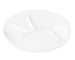 Pillivuyt Round Fondue Plates, White, Set of 2