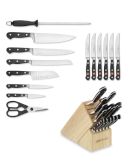 Wüsthof Classic 15-Piece Knife Block Set, with Gift